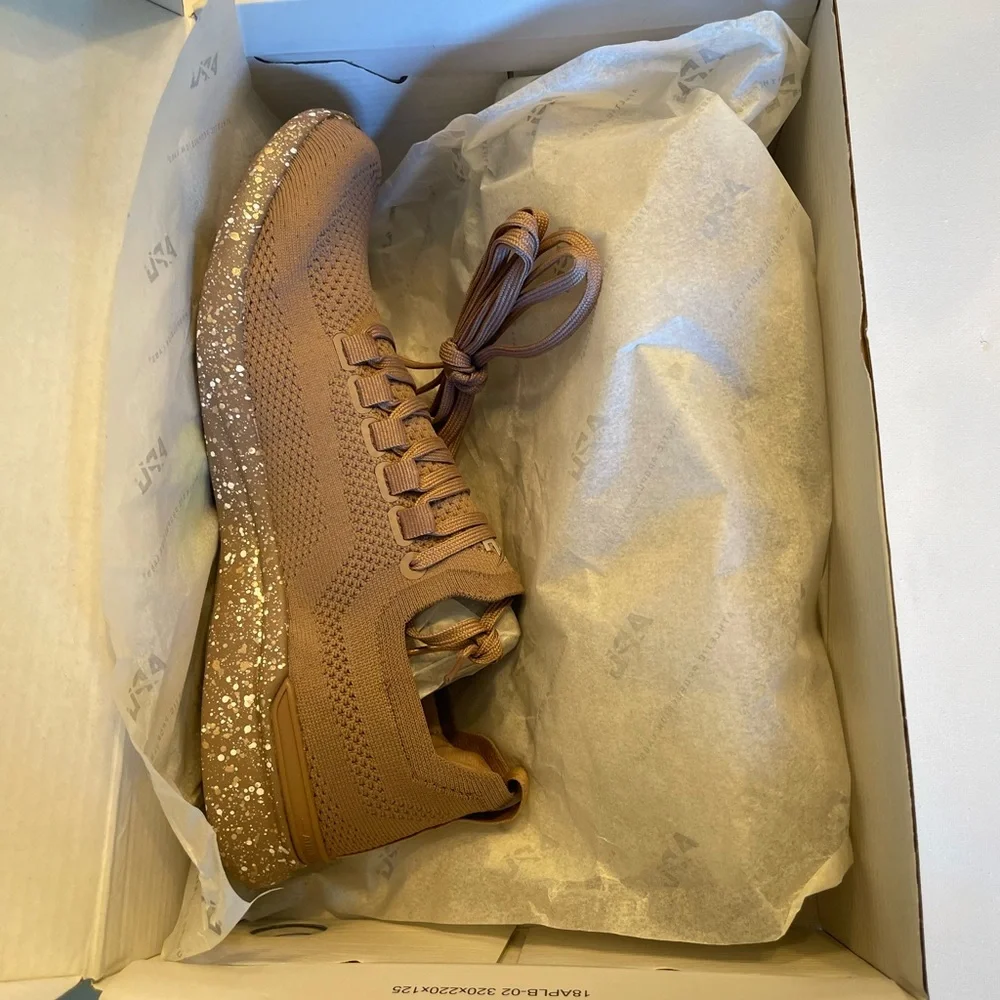 NIB APL TECHLOOM BREEZE MENS RUNNING SHOES CLAY/ALMOND/SPECKLE SIZE 9 - Picture 15 of 16